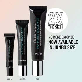 Dr. Brandt cream transforming to gel texture closeup that shows fast absorption benefit