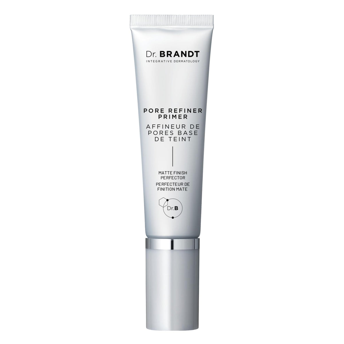 Dr. Brandt front packaging showing the primer and product benefit