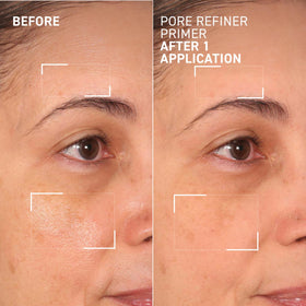 Dr. Brandt primer next to coin for size and travel-friendly benefit