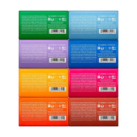 Dr. Bronner's bar close-up with creamy lather demonstrating rich foam