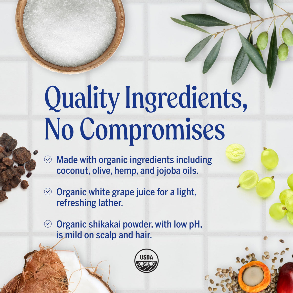Dr. Bronner's label close-up displaying organic ingredients and trust