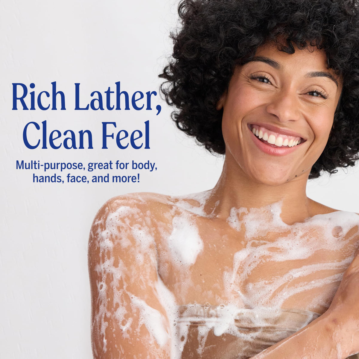 Refilled foamer bottle with diluted Dr. Bronner's lavender for easy daily use