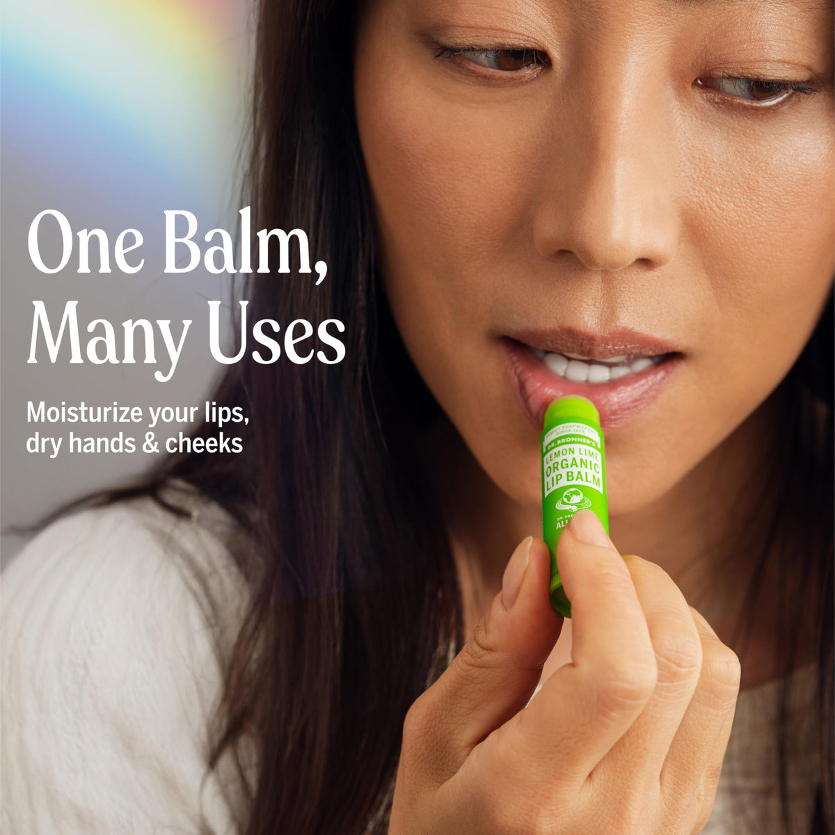 Dr. Bronner's naked unscented tube shown for sensitive skin and gentle care