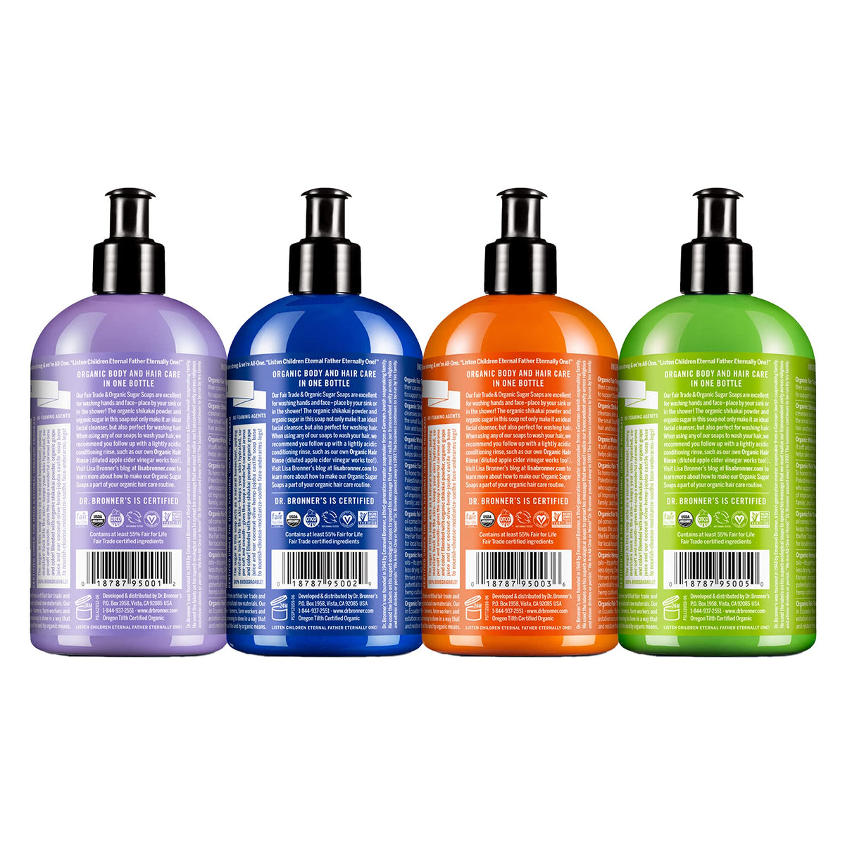 Dr. Bronner's Peppermint soap pouring into palm creating creamy foam for a refreshing wash