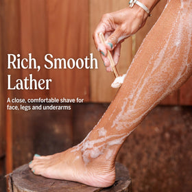 Dr. Bronner's soap in bathroom lifestyle scene demonstrating versatile daily use