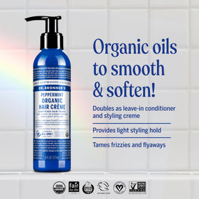 Dr. Bronner's cream texture close-up demonstrating smooth, lightweight consistency