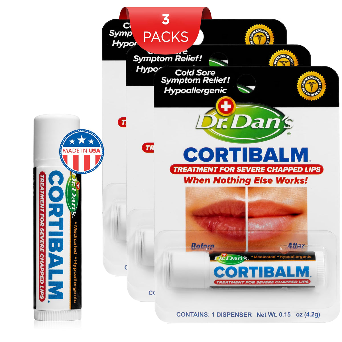 Dr. Dan's Cortibalm close-up texture highlighting gentle, hydrating ingredients