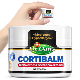 Dr. Dan's jar front label showing product name and purpose, clear benefits