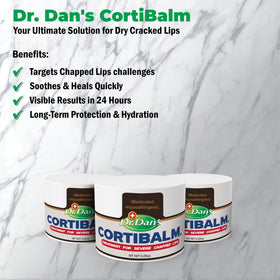 Dr. Dan's jar side view showing clean packaging and usage directions