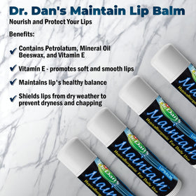 Dr. Dan's open twist showing balm stick texture and easy application benefit