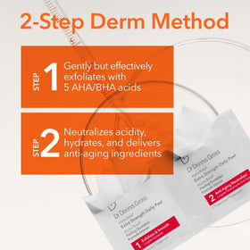 Dr Dennis Gross Step 1 pad texture close-up showing exfoliating surface