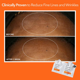 Dr. Dennis Gross wipes next to ruler for size scale and portable routine benefit