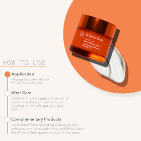 Dr Dennis Gross jar on bathroom counter staged with serums for layered routine benefits