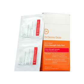 Dr. Dennis Gross front packaging showing extra strength peel for quick clinical results