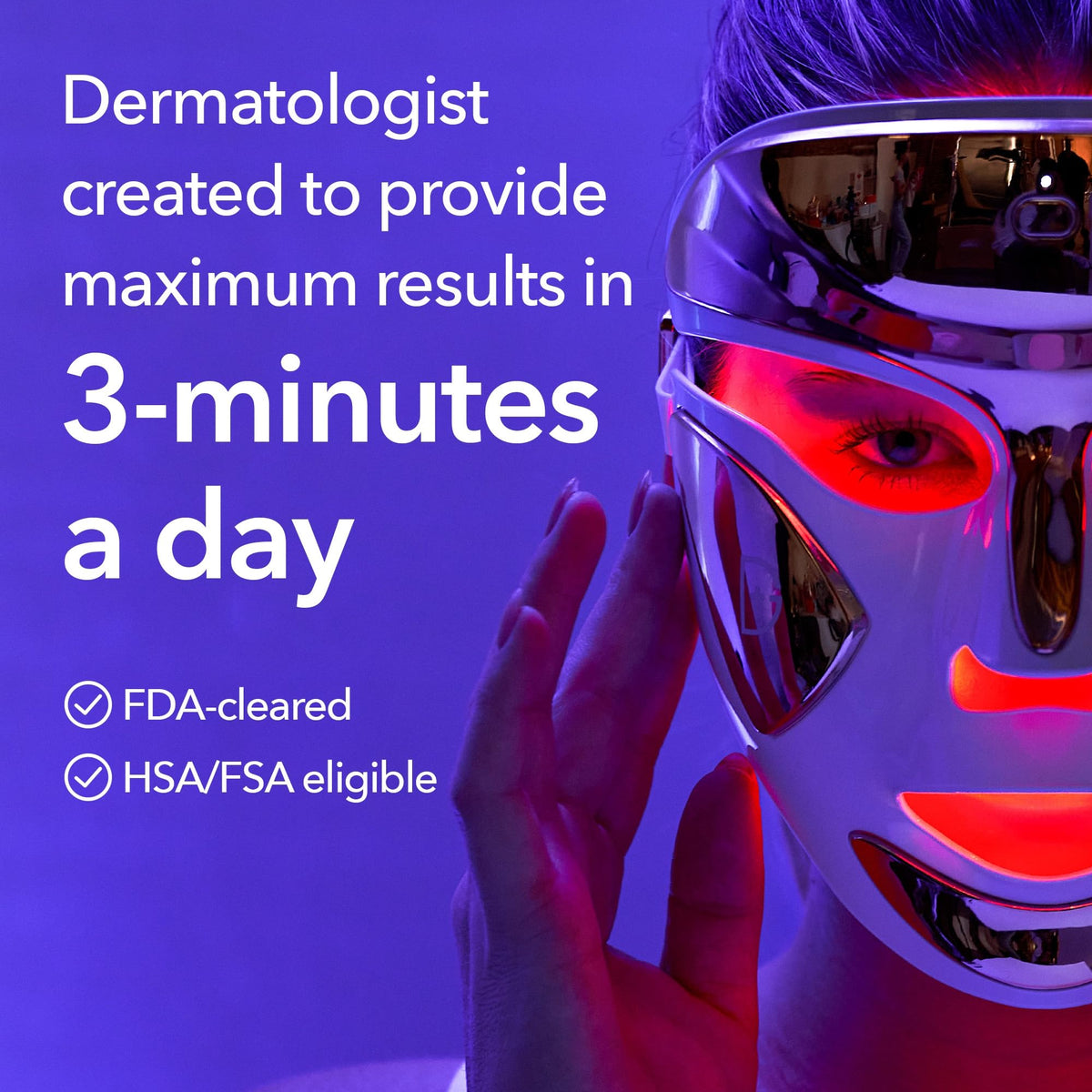 Dr Dennis Gross FaceWare Pro close-up of LED array highlighting even light distribution