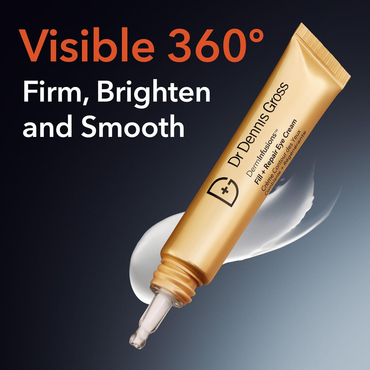 Dr Dennis Gross cream texture close-up showing smooth hydrating formula