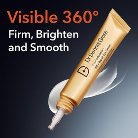 Dr Dennis Gross cream texture close-up showing smooth hydrating formula