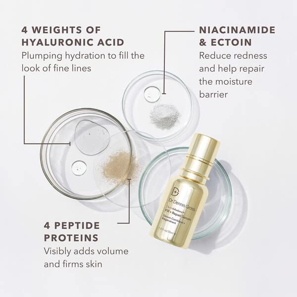 Dr Dennis Gross serum texture close-up demonstrating lightweight, smoothing finish
