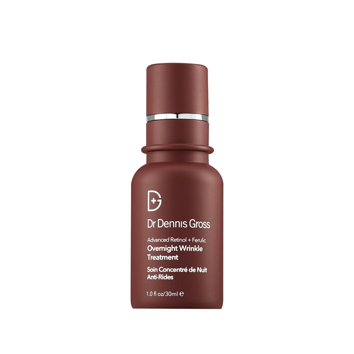 Dr Dennis Gross front packaging showing sleek bottle and clinical design benefits elegant storage