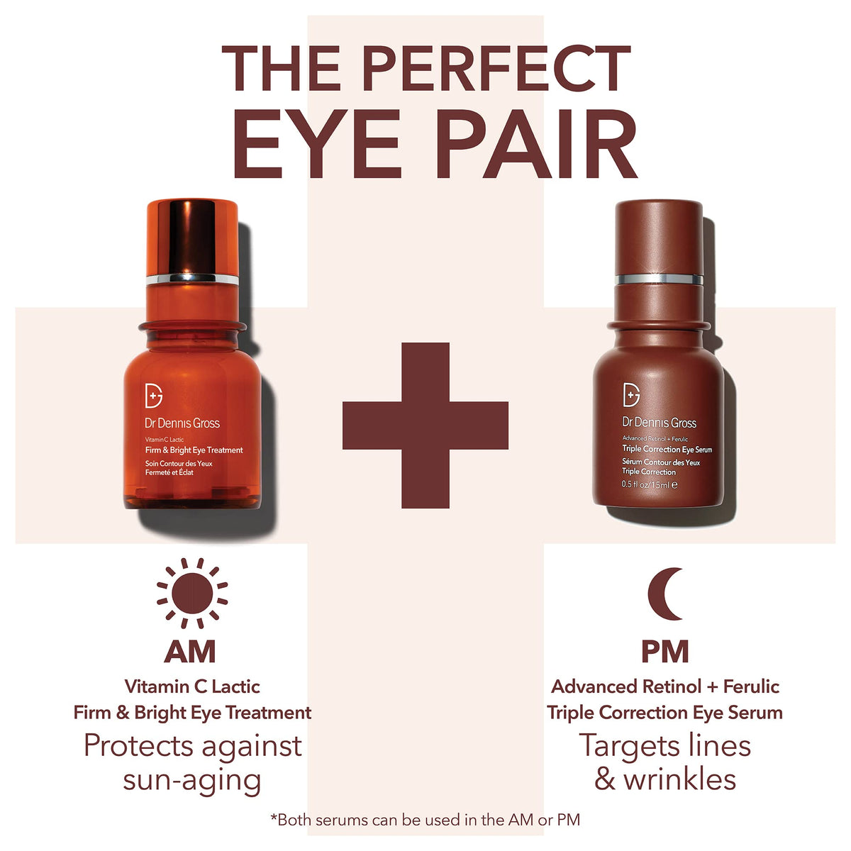 Dr Dennis Gross serum on vanity layered under makeup indicating compatibility with cosmetics