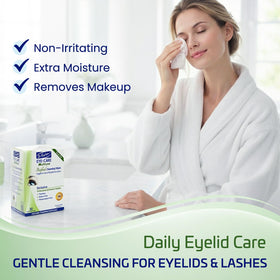 Dr. Fischer single pre-moistened wipe close-up for gentle cleansing