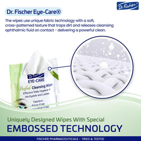 Dr. Fischer wipe in hand demonstration for easy on-the-go use