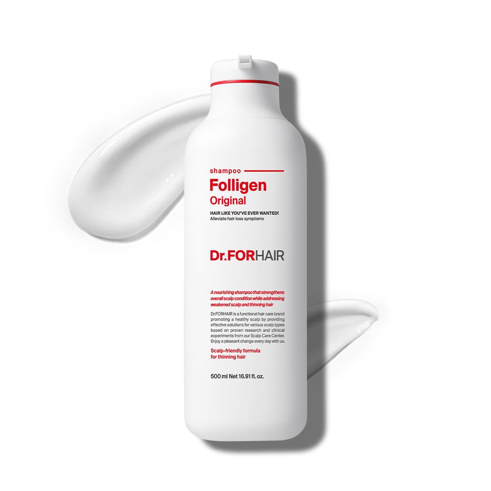 DR.FORHAIR front bottle view showing label and size, clear product identity benefit