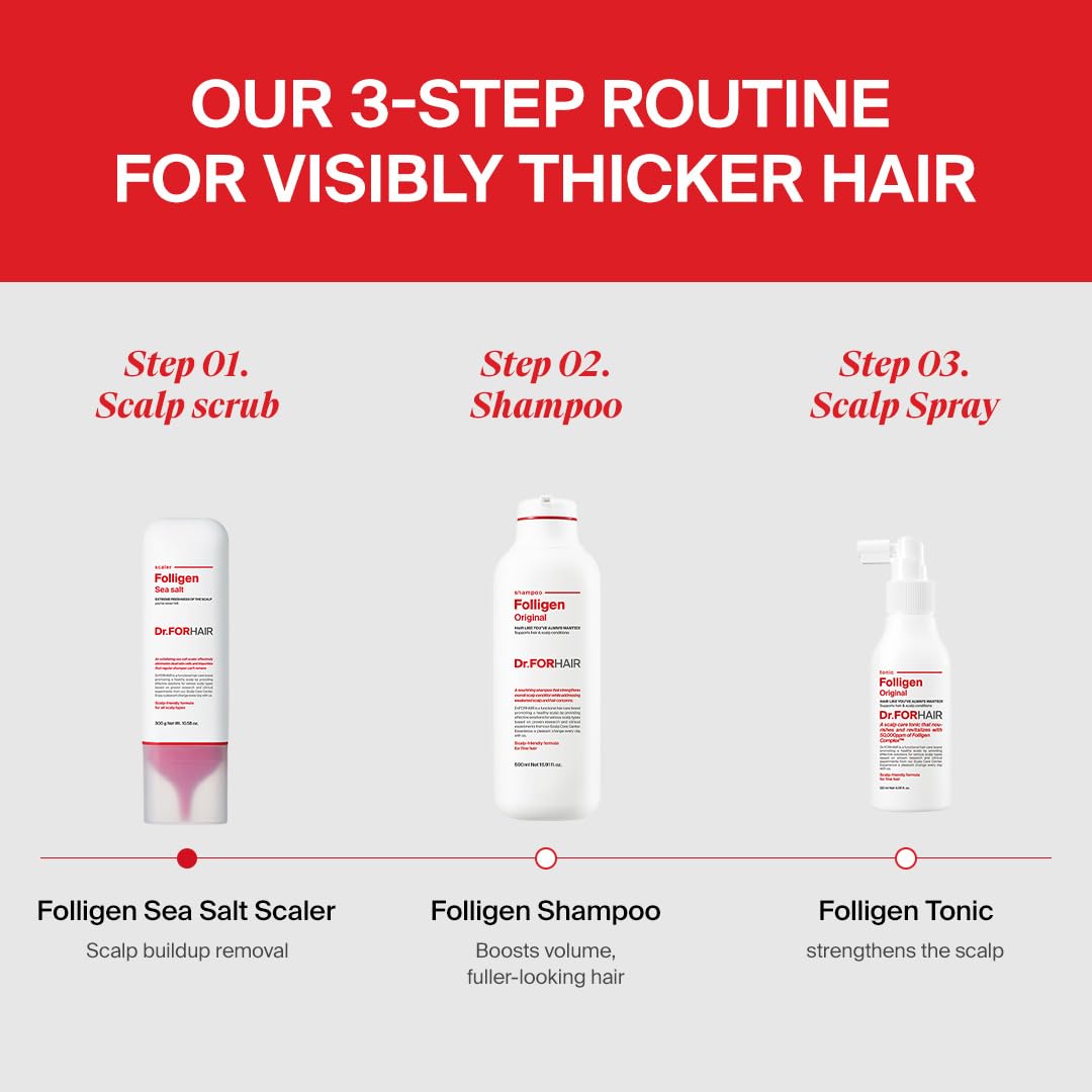 DR.FORHAIR scalp-application scene demonstrating targeted cleansing benefit