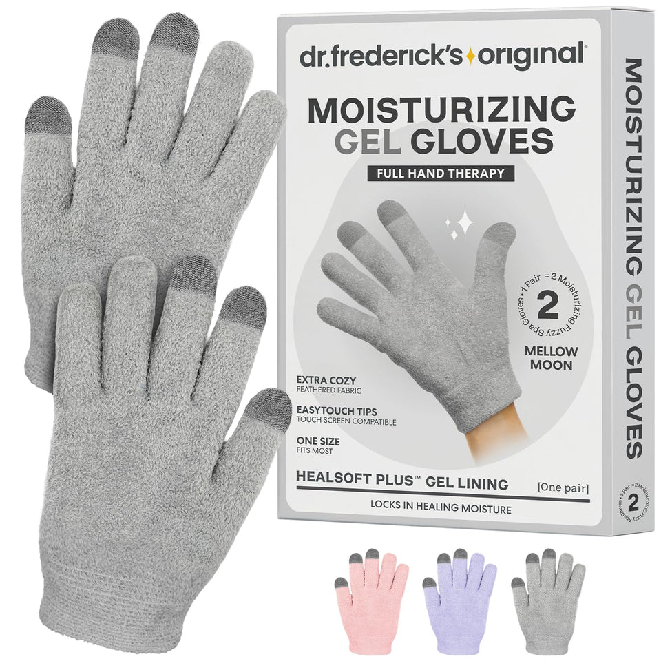 Dr. Frederick's front packaging Mellow Moon showing gloves and benefits