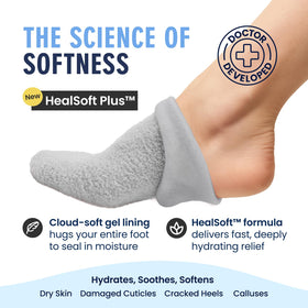 Dr. Frederick's healsoft plus gel lining close-up for targeted hydration