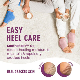 Dr. Frederick's gel lining close-up illustrating moisturizing oil release benefit