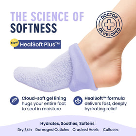 Dr. Frederick’s close-up of HealSoft Plus gel lining showing even moisturization