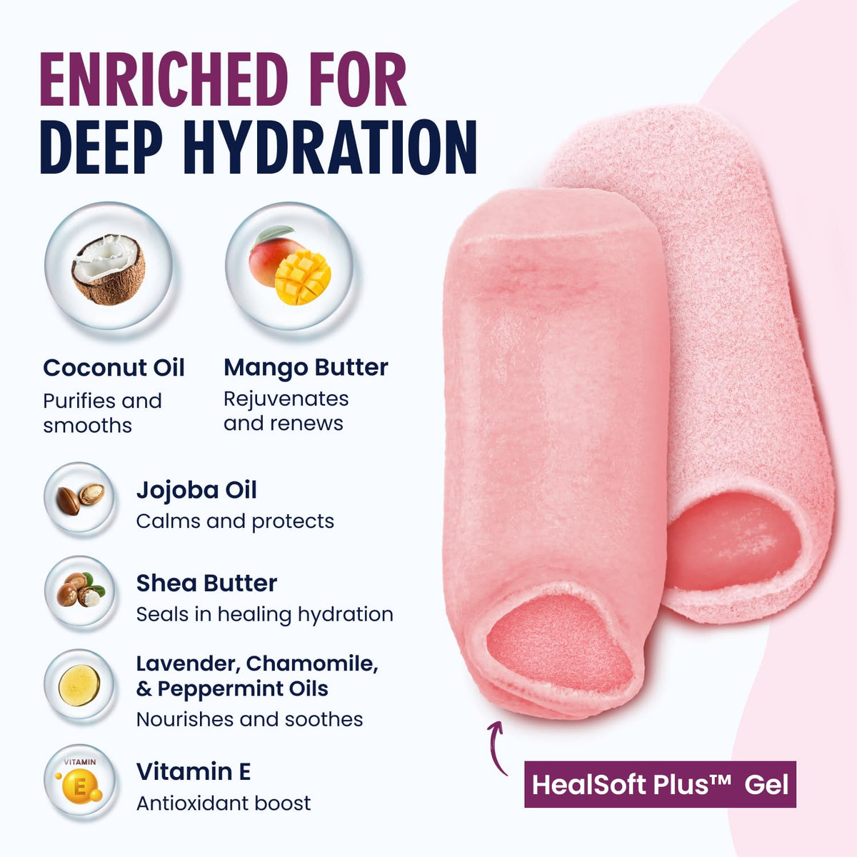 Dr. Frederick's detail of soft outer fabric demonstrating cozy, non-irritating comfort