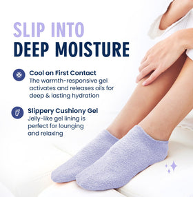Dr. Frederick’s socks worn on feet while lounging demonstrating at-home comfort