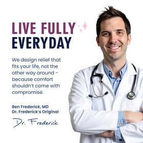Dr. Frederick's gift-wrapped box presenting a thoughtful self-care gift option