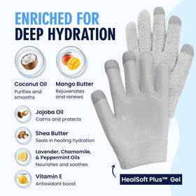 Dr. Frederick's gloves worn on hands while cooking showing comfort