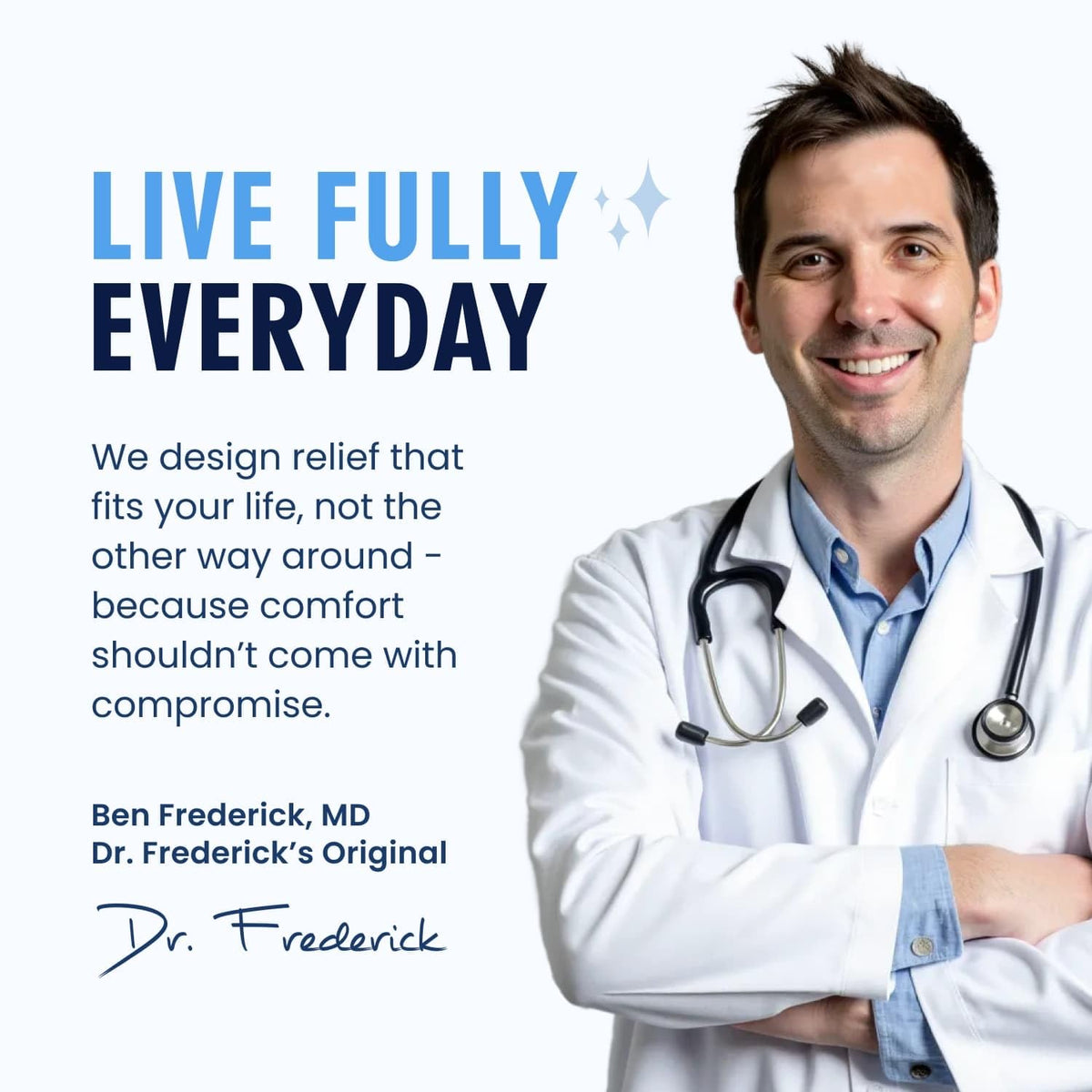 Dr. Frederick's Original lifestyle shot walking shows support during activity