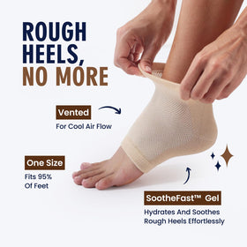Dr. Frederick's open-toe detail illustrating breathable design and night comfort