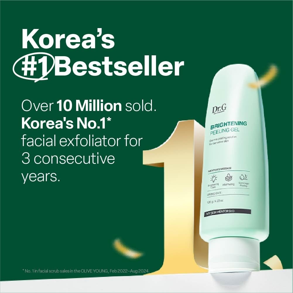 Dr. G peeling gel being massaged on skin demonstrating easy use
