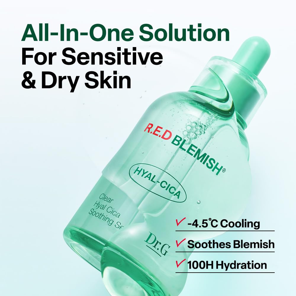 Dr.G serum texture droplet highlighting lightweight hydration benefit
