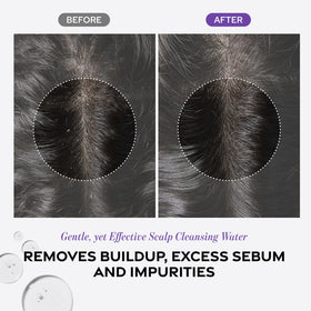 Dr. Groot detox water applied in shower for refreshed scalp