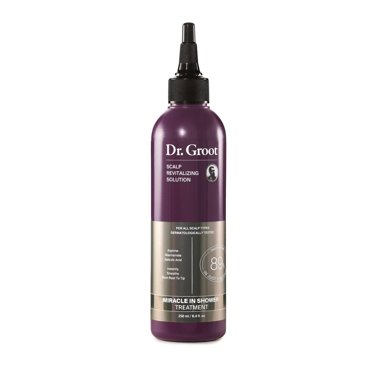 Dr. Groot front packaging showing bottle and benefit of instant smoothing