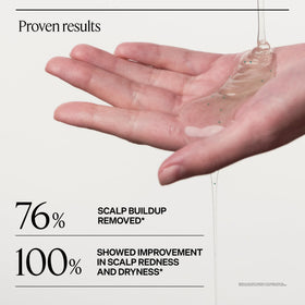 Dr. Groot scalp massage action showing stimulation and refreshed scalp