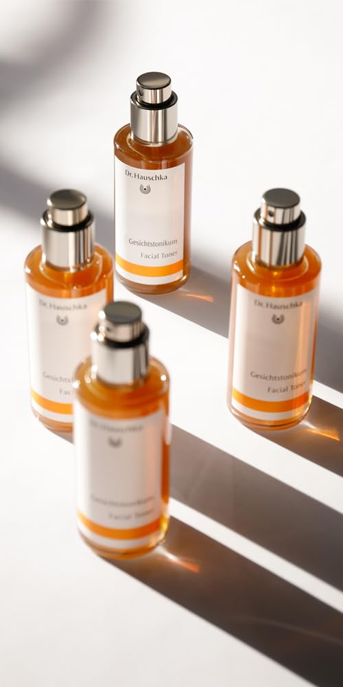 Dr. Hauschka spray close-up demonstrating fine mist and even application