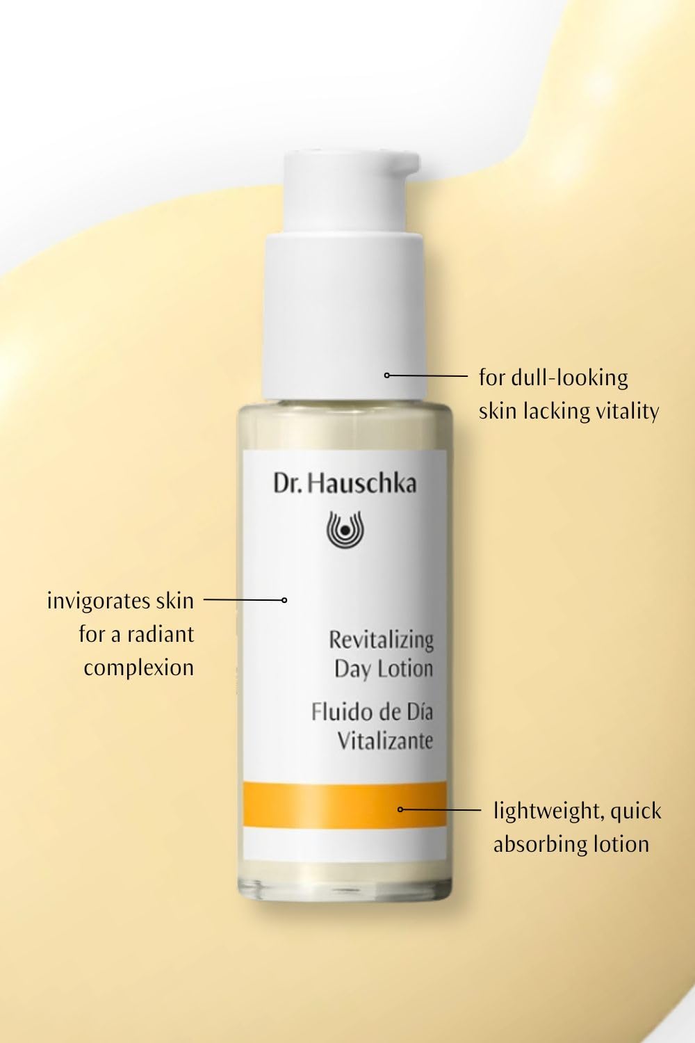 Dr. Hauschka on a bathroom vanity styled for morning routine and makeup prep