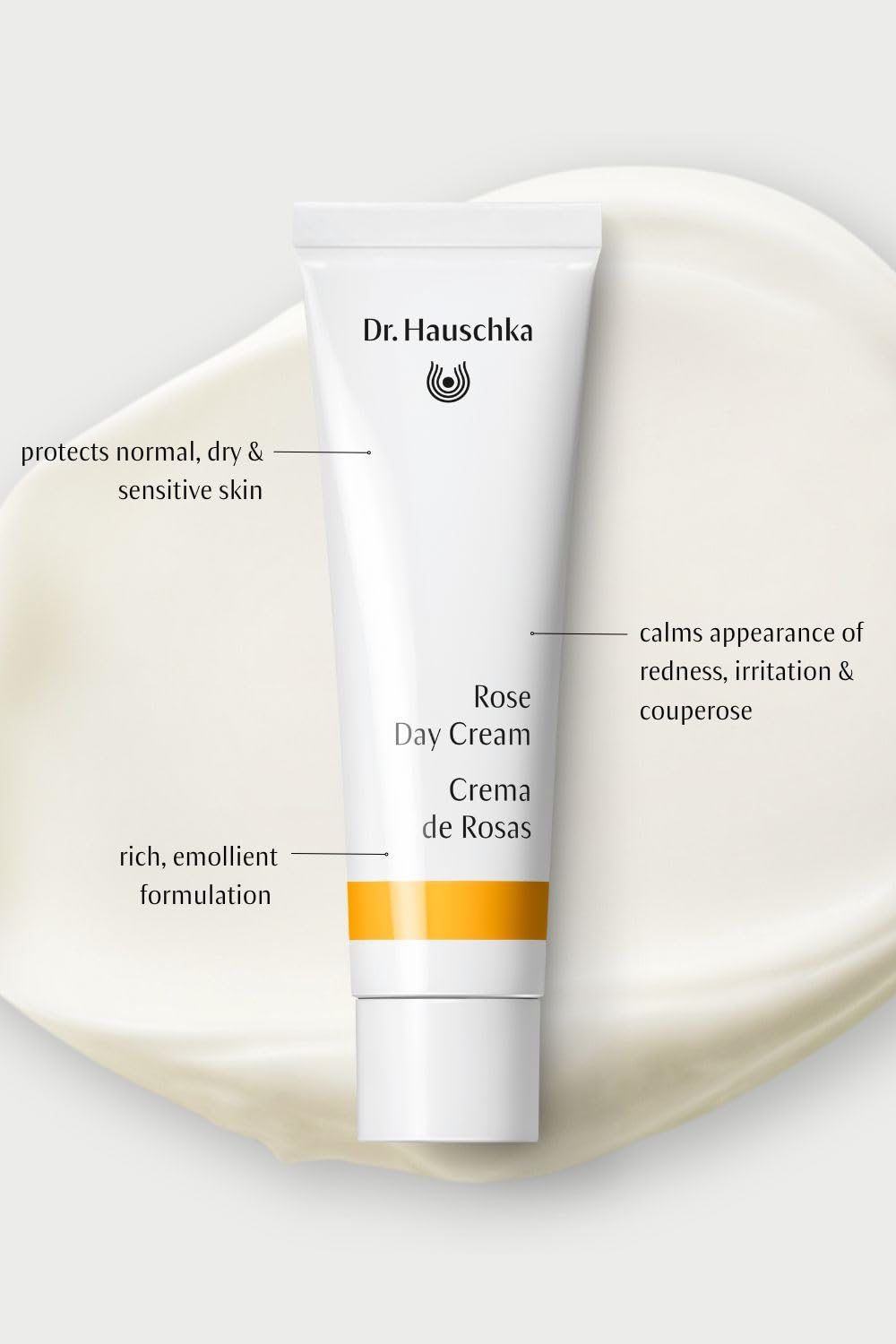 Dr. Hauschka ingredient label readable close-up highlighting botanicals