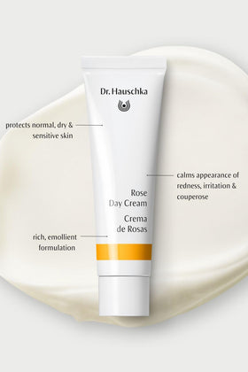 Dr. Hauschka ingredient label readable close-up highlighting botanicals
