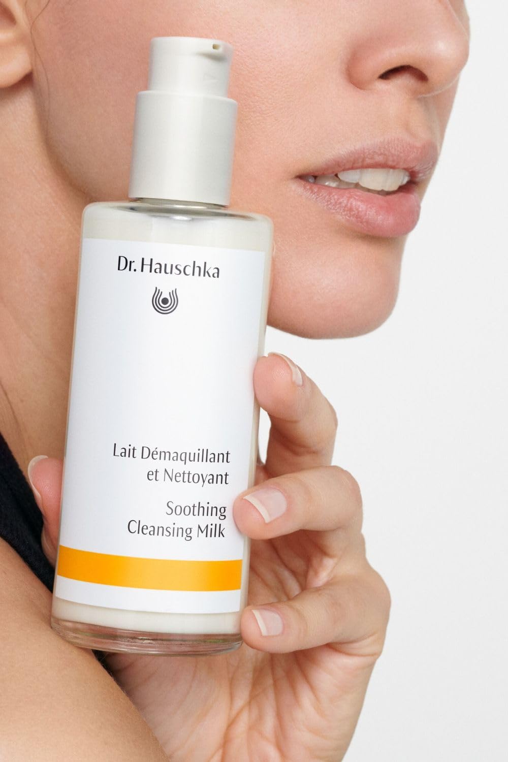 Dr. Hauschka close-up of label highlighting certified natural formulation benefit