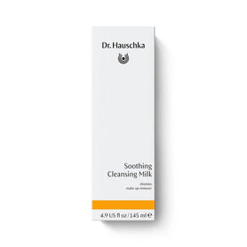 Dr. Hauschka pump dispensing creamy cleansing milk for easy application benefit