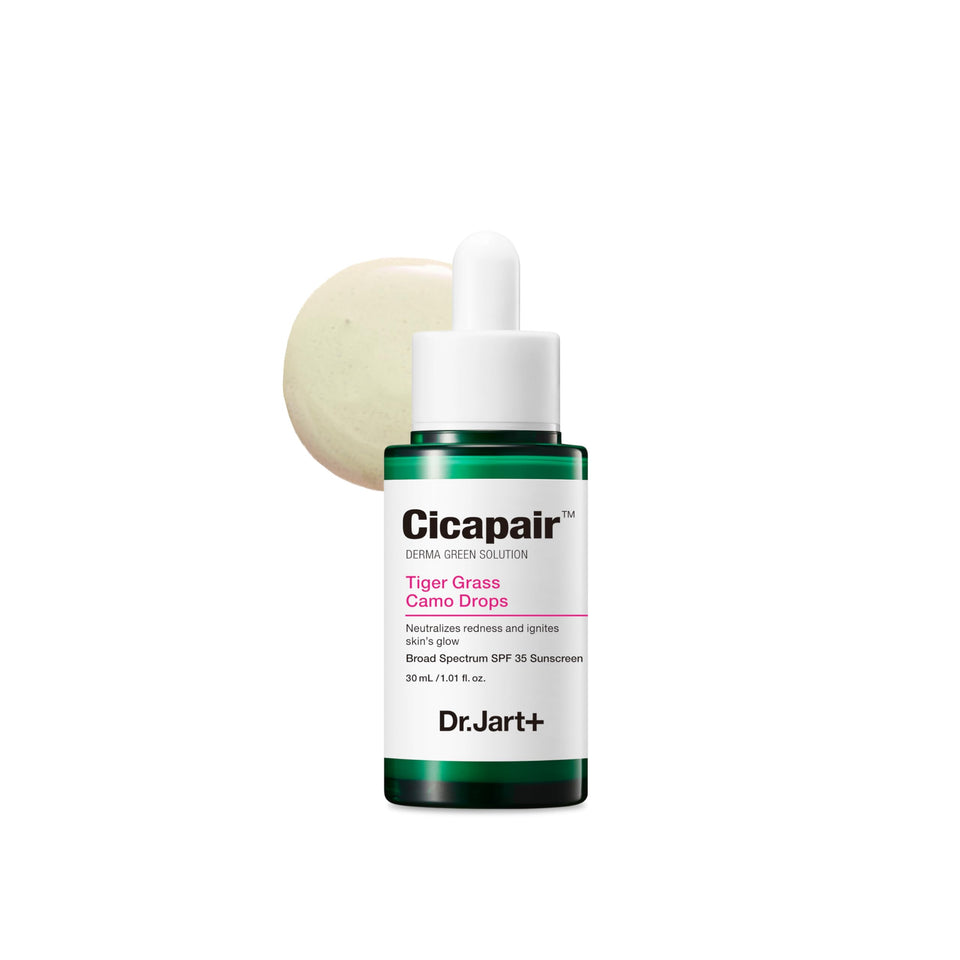 Dr.Jart+ bottle front packaging showing tinted serum and SPF benefit
